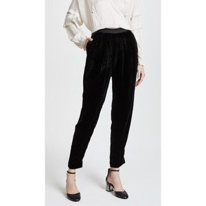 NWT Ulla Johnson Monique Black Velvet Pant